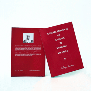 General Principle Of Evidence In Sri Lanka - Volume 3 by Kalinga Indatissa