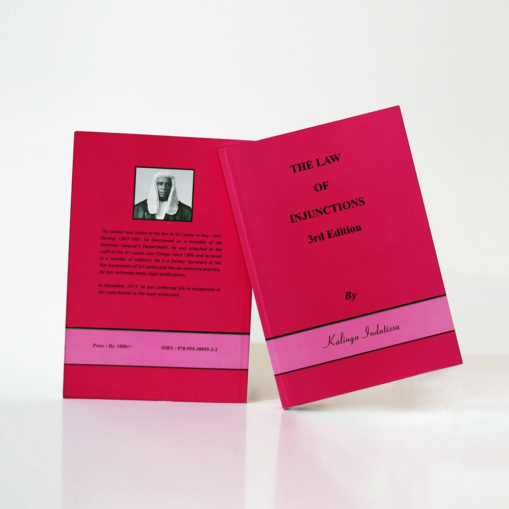 The Law Of Injunctions - 3rd Edition by Kalinga Indatissa
