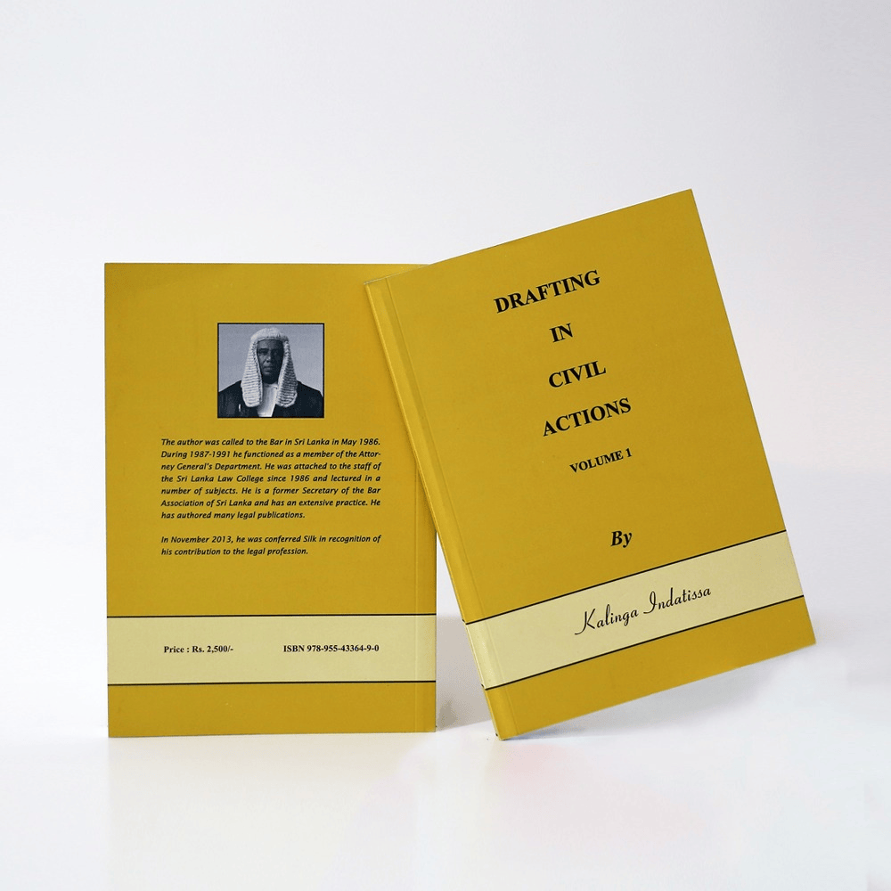 Drafting In Civil Actions by Kalinga Indatissa by Kalinga Indatissa