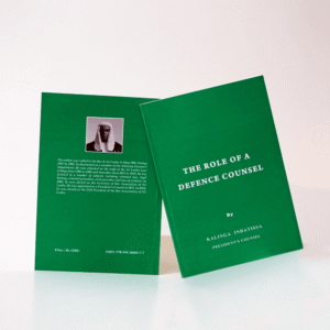 The Role of a Defence Counsel by Kalinga Indatissa