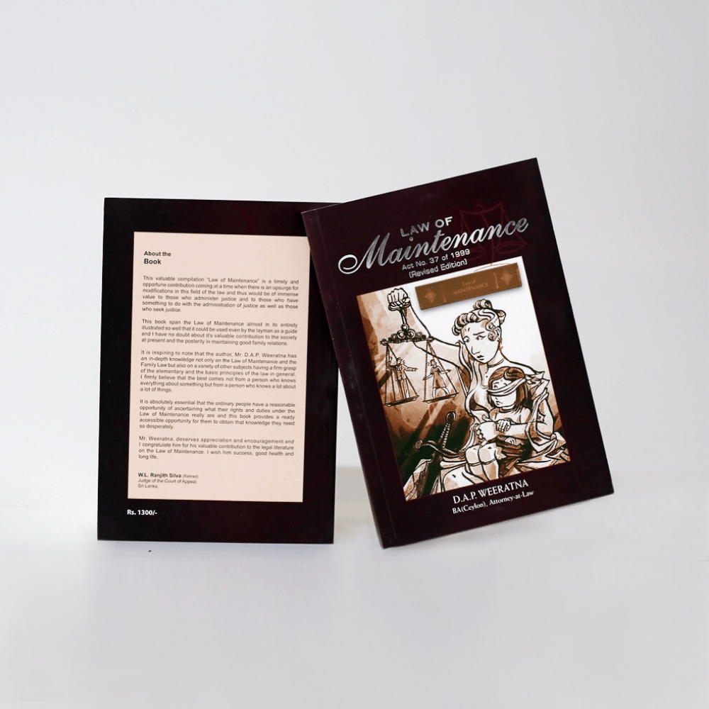 Law of Maintenance - Revised Edition by D.A.P. Weeratna